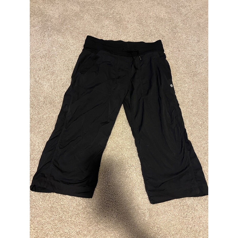 Lululemon Dance Studio Pants Crop Capri Womens Size 6 Black